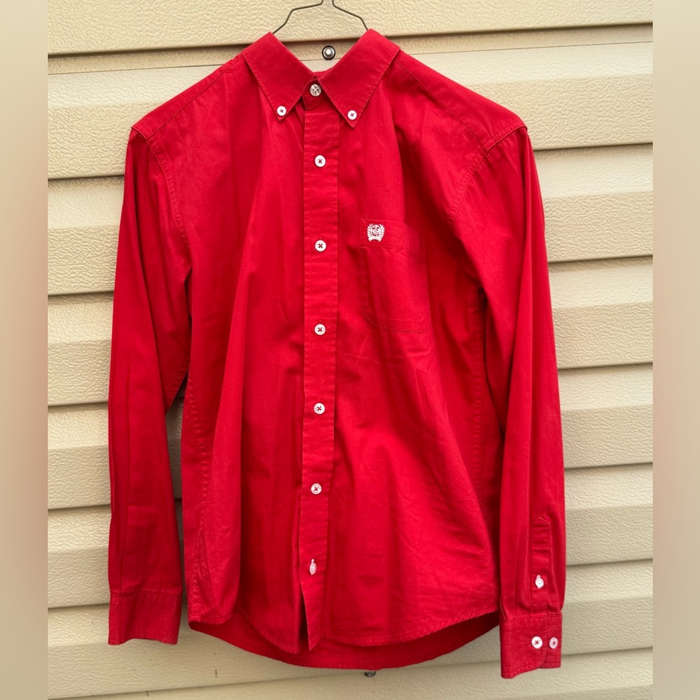 Boys size 12 cinch button up